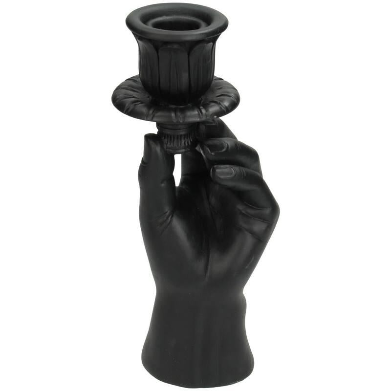 Kerzenständer - Hand Schwarz - ↑ 20 cm