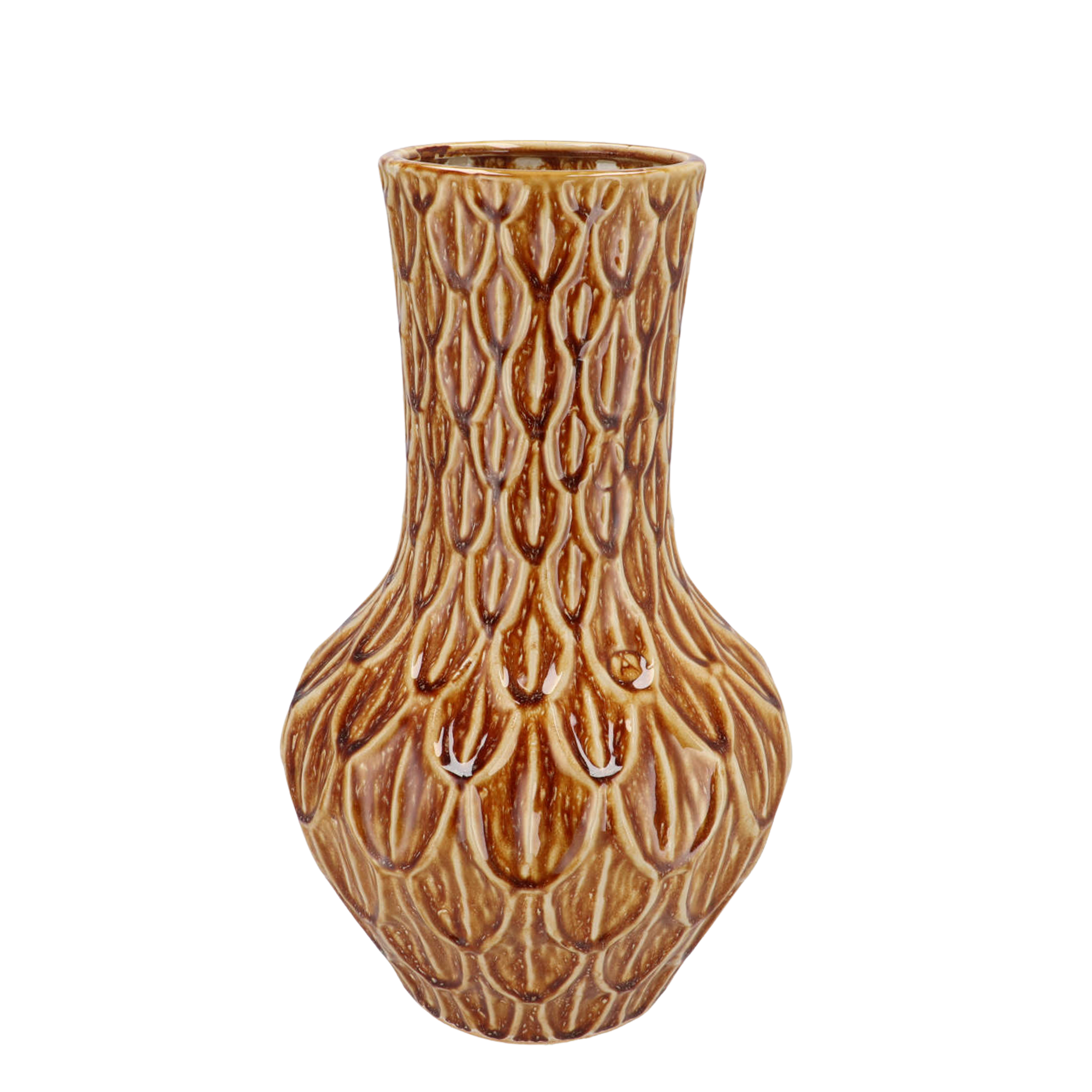 Vase Stein M - H39 W23 - Boa Braun