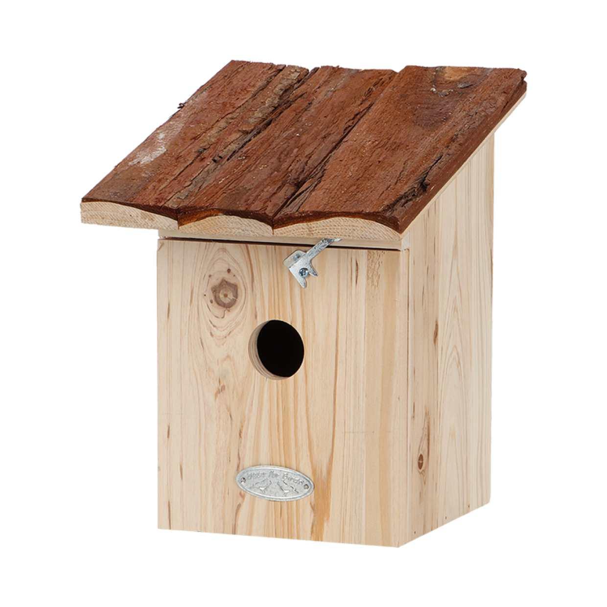 Vogelhaus Kohlmeise - Nistkasten - Baumrindendach