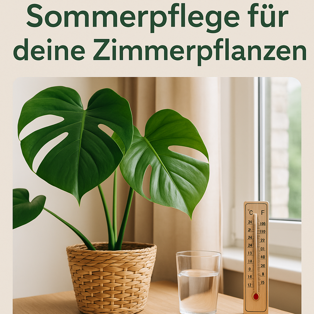 🌿 Sommerpflege für deine Zimmerpflanzen – So bleibt dein Zuhause grün & gesund