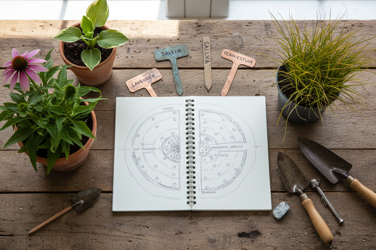 Garten planen 2026: Beetplan, Pflanzliste & Kombis (Stauden, Bodendecker, Gemüse)