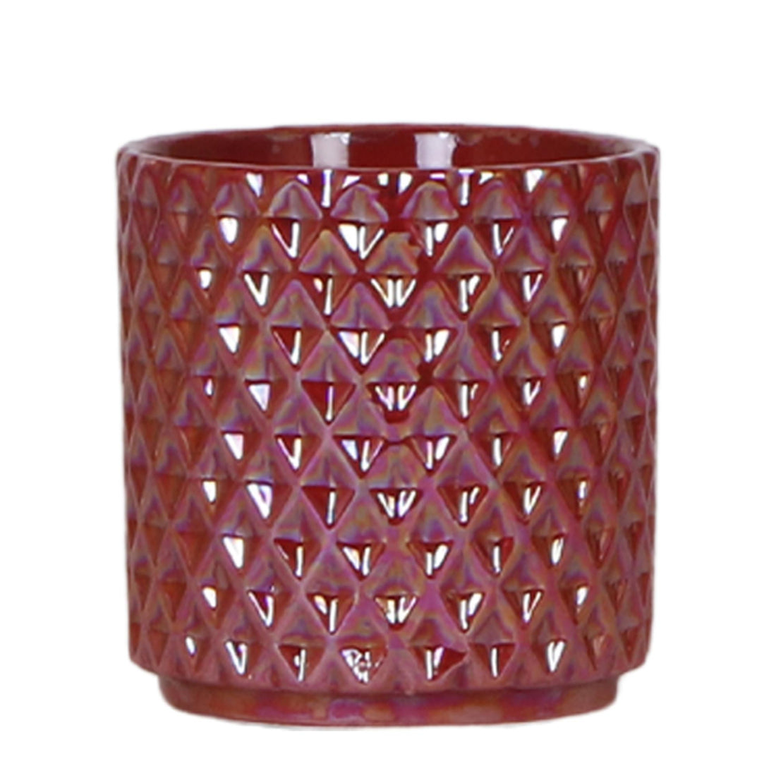 Diamond Pearl Dekotopf - Red - Ø9cm