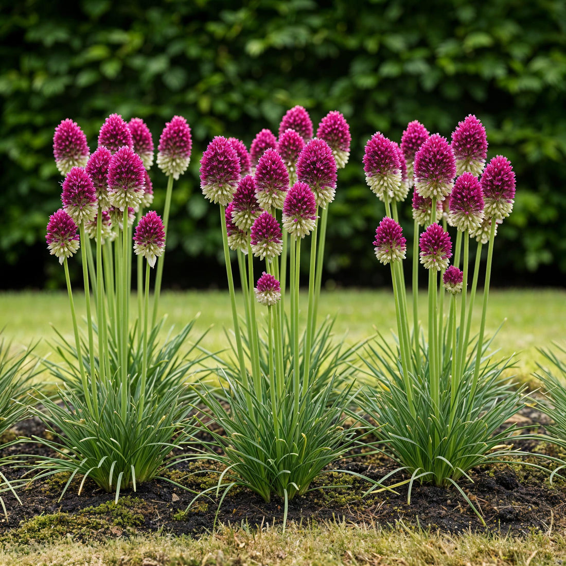 Blumenzwiebeln Allium Sphaerocephalon | 100 Stück Lila – Zwiebelgröße 5/6 – XXL Pack
