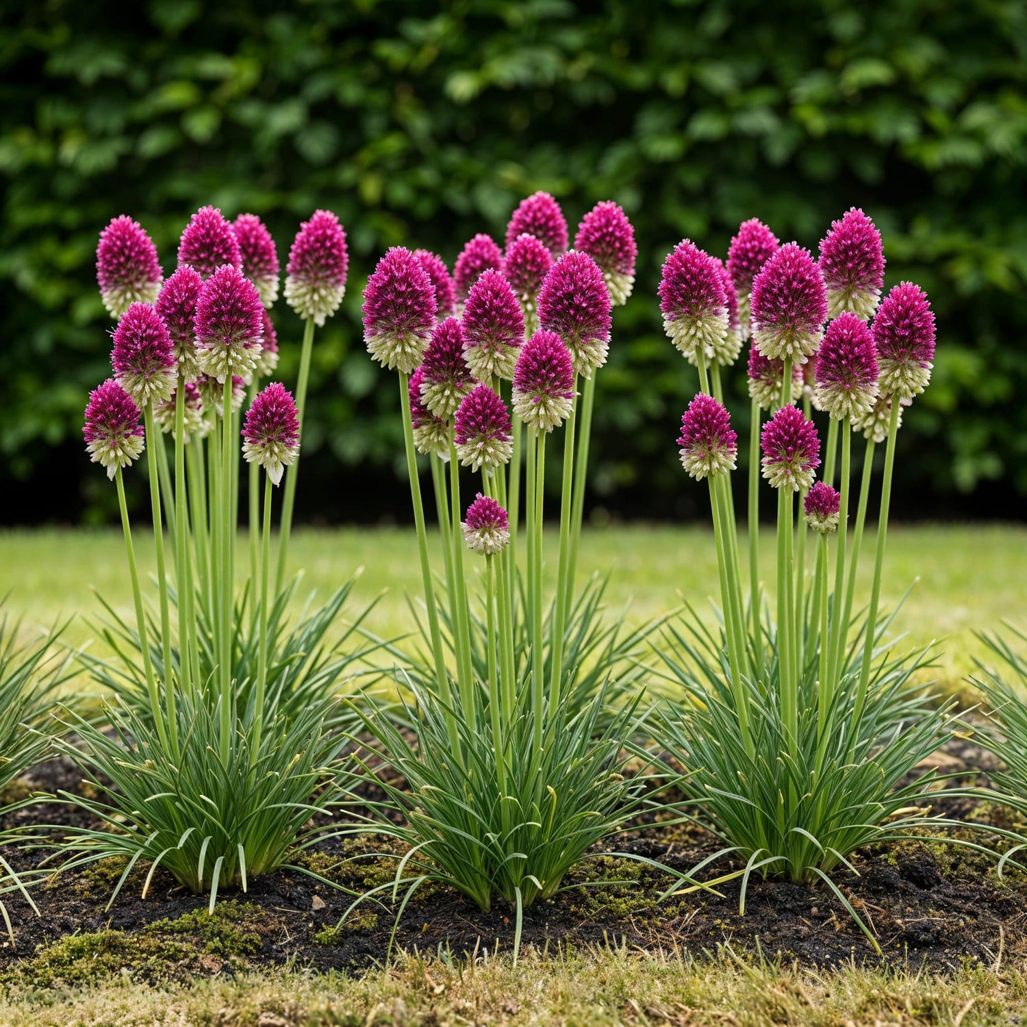 Blumenzwiebeln Allium Sphaerocephalon | 100 Stück Lila – Zwiebelgröße 5/6 – XXL Pack