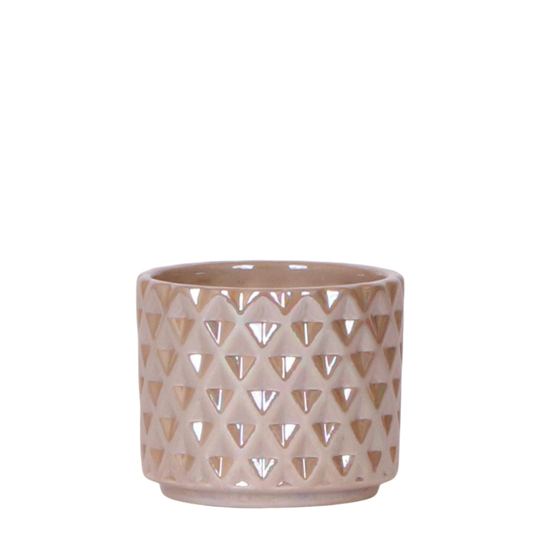 Diamond Pearl Dekotopf - Sand - Ø6cm
