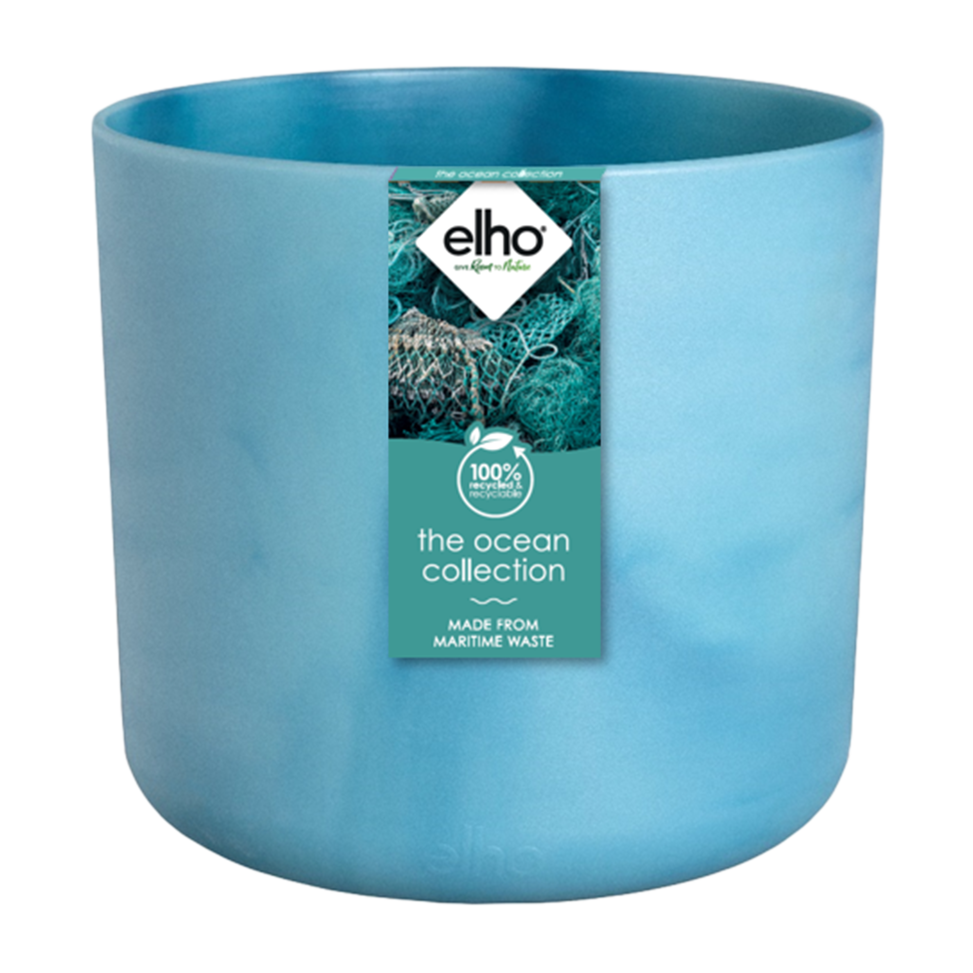 Topf Elho Ocean Round atlantic blue - D22 x H20