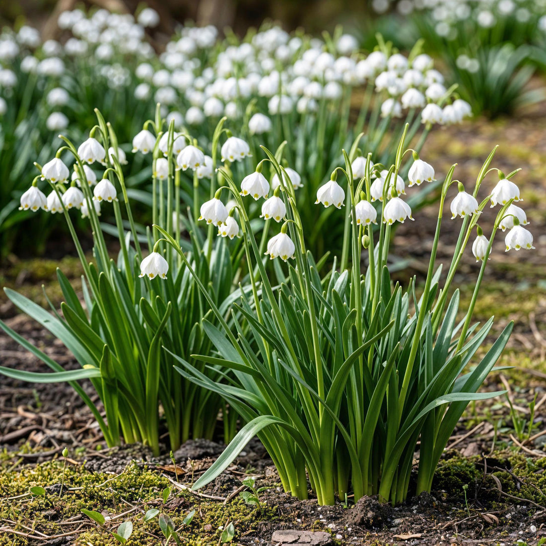 Blumenzwiebeln Leucojum Aestivum | 20 Stück Weiß – Zwiebelgröße 8/9 – XXL Pack