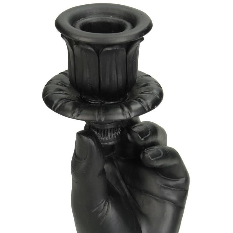 Kerzenständer - Hand Schwarz - ↑ 20 cm