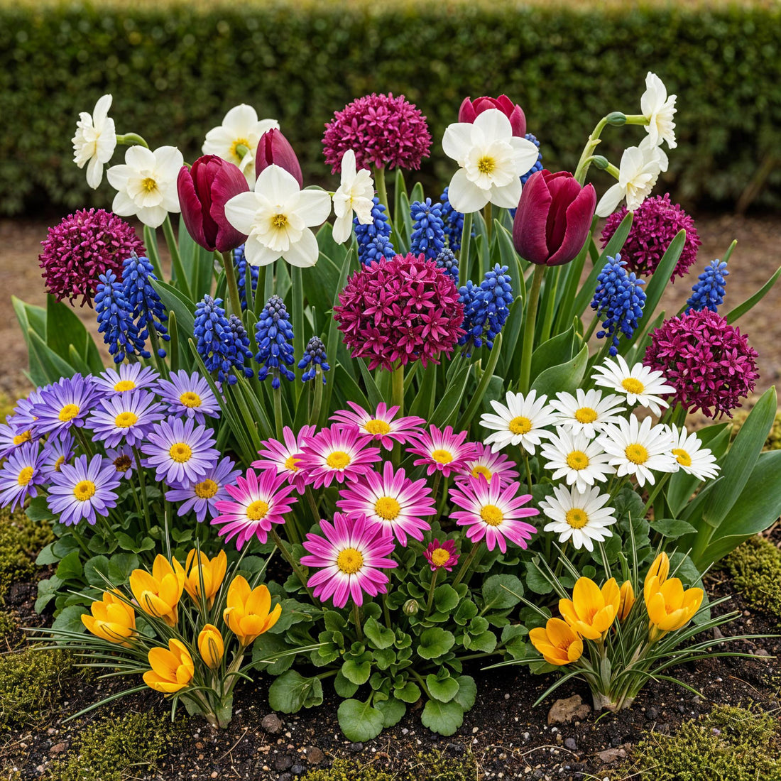 Blumenzwiebeln Bulb Garden Mix | 125 Stück Sorten- &amp; Farbenmix – Geschenkverpackung