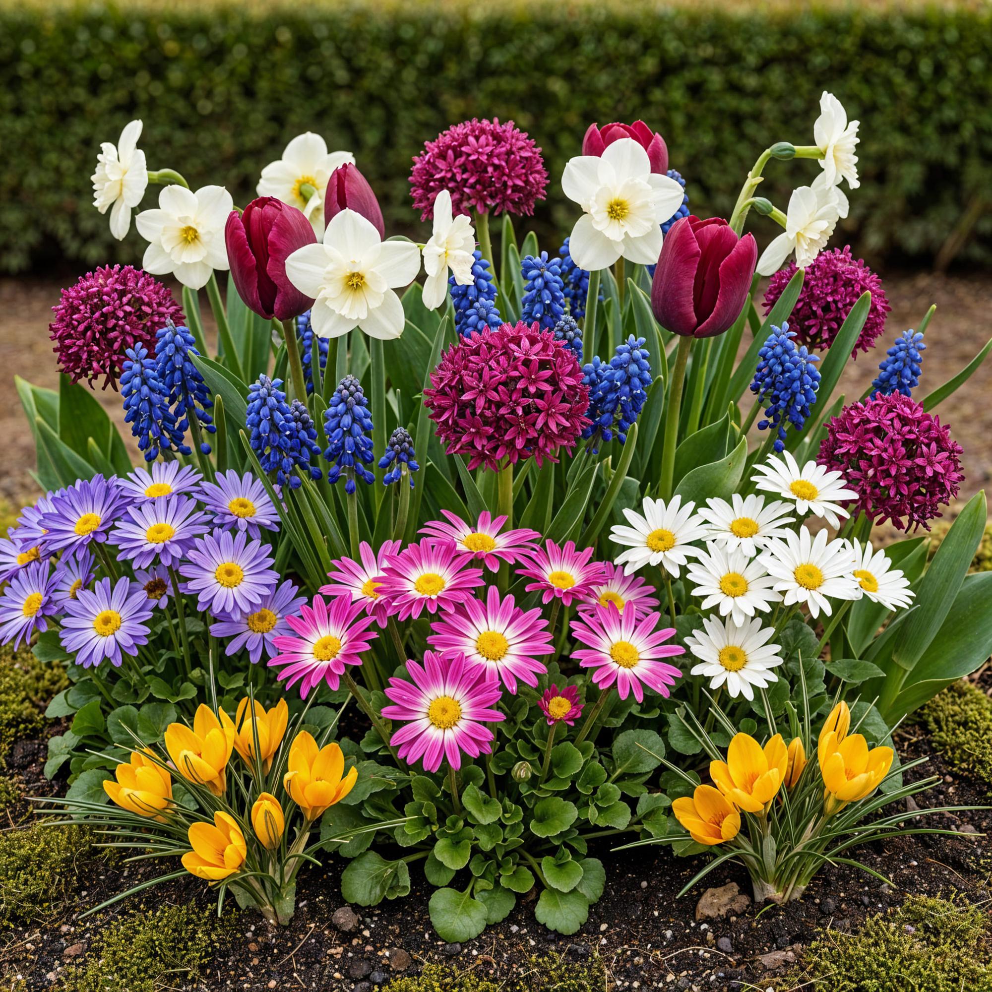 Blumenzwiebeln Bulb Garden Mix | 125 Stück Sorten- &amp; Farbenmix – Geschenkverpackung