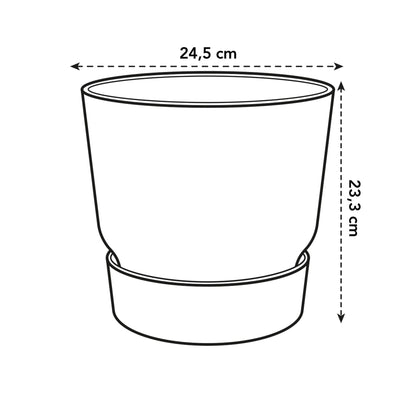 Topf elho Greenville Round weiß - D24 x H23