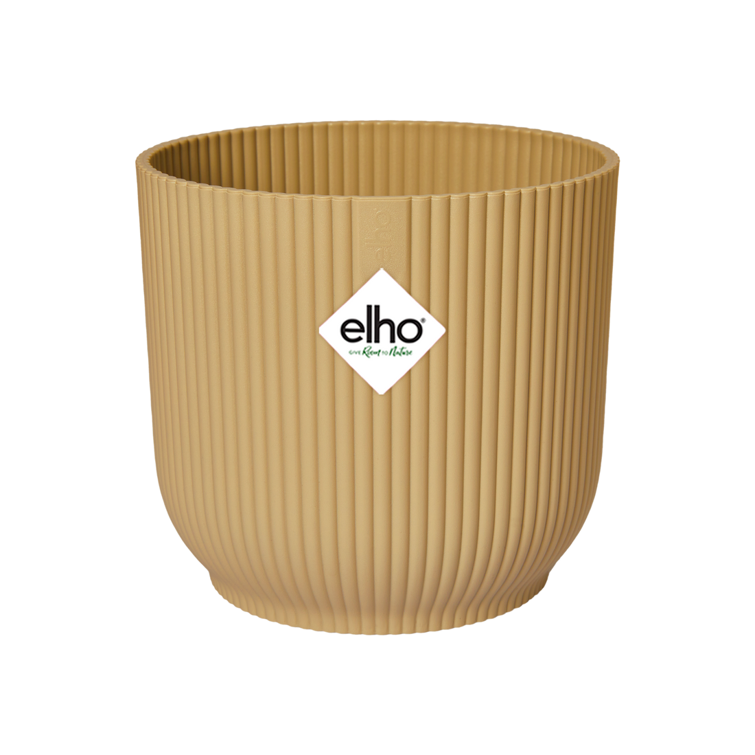 Elho Vibes Fold Topf rund beige - D18 x H17