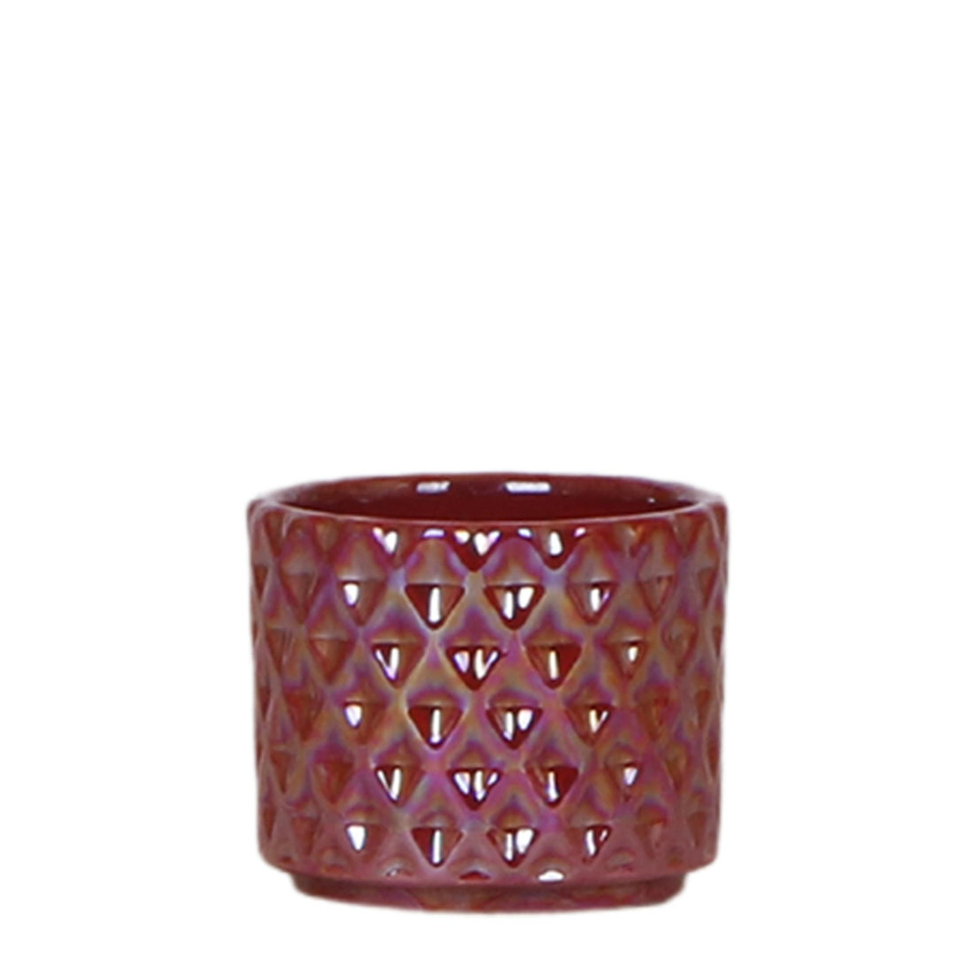 Diamond Pearl Dekotopf - Red - Ø6cm