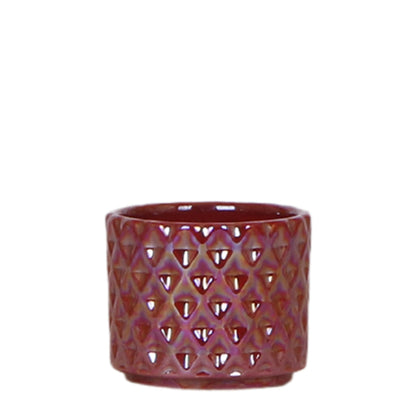 Diamond Pearl Dekotopf - Red - Ø6cm