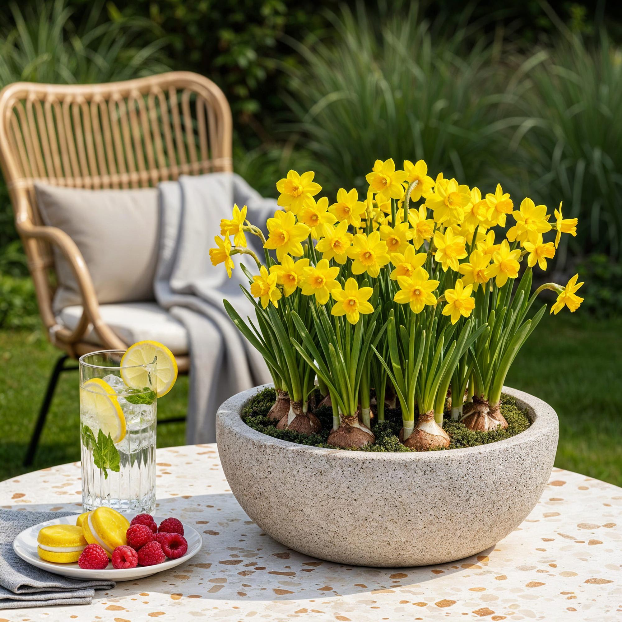 Blumenzwiebeln Narzisse Tete-A-Tete | 25 Stück Gelb – Zwiebelgröße 10/11 – XXL Pack