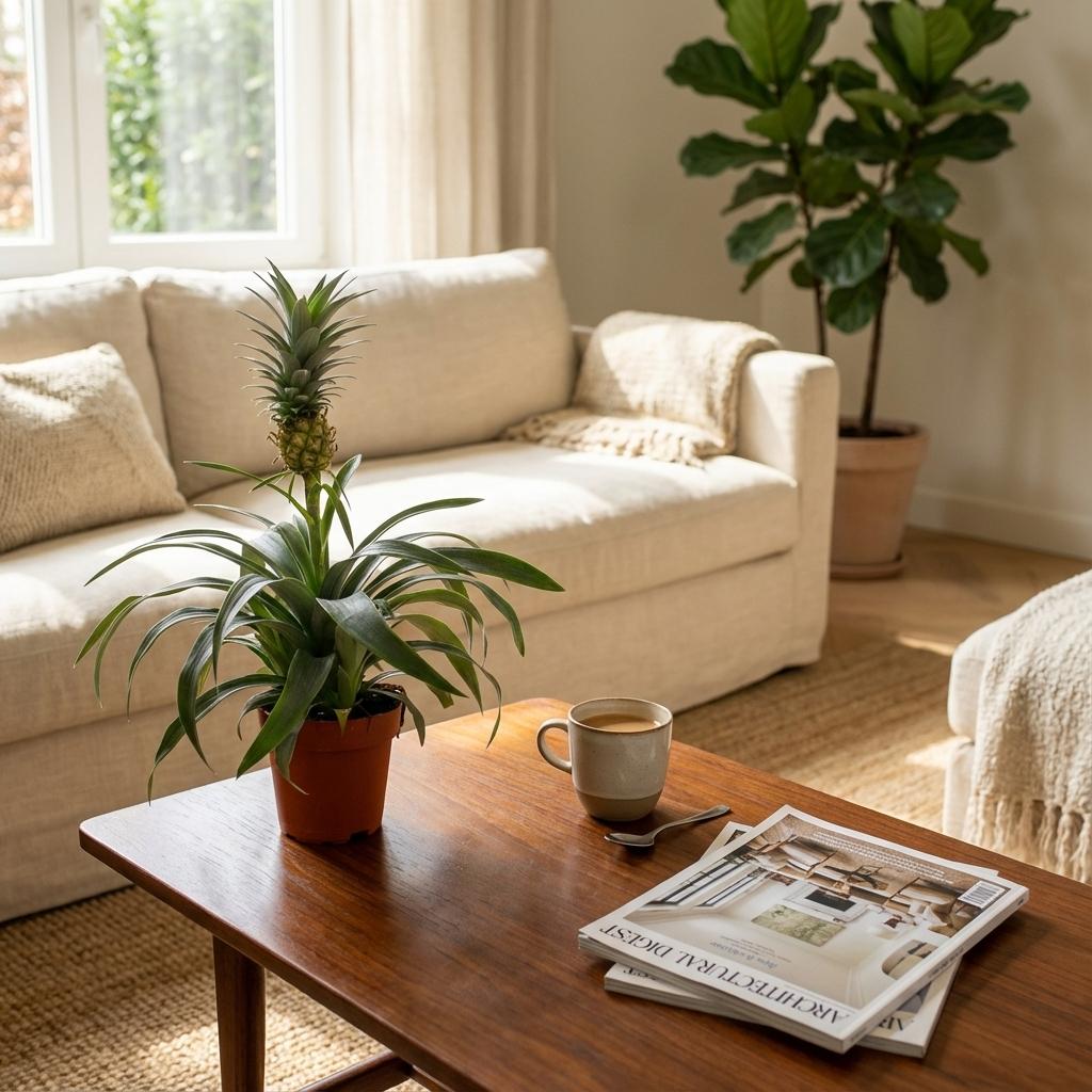 Ananaspflanze Mi Amigo - Ø 12 cm - Höhe: 35 - 40 cm