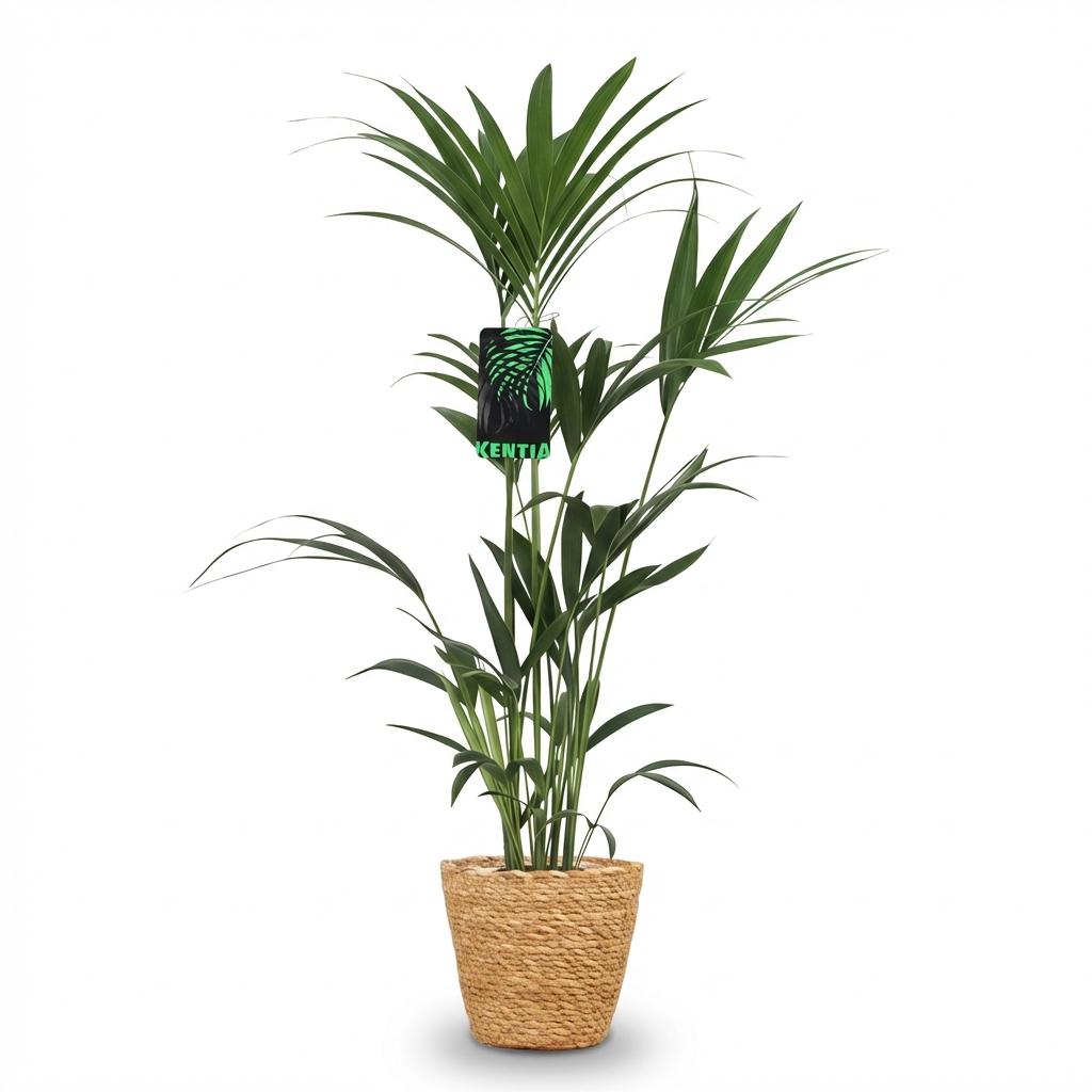 Howea Forsteriana - Kentia-Palme - 1 Pflanze - mit Korb oder Topf - Höhe 120-130cm