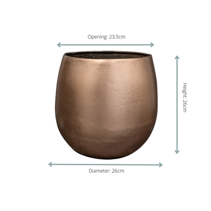 Blumentopf Stein Gold in verschiedenen Größen