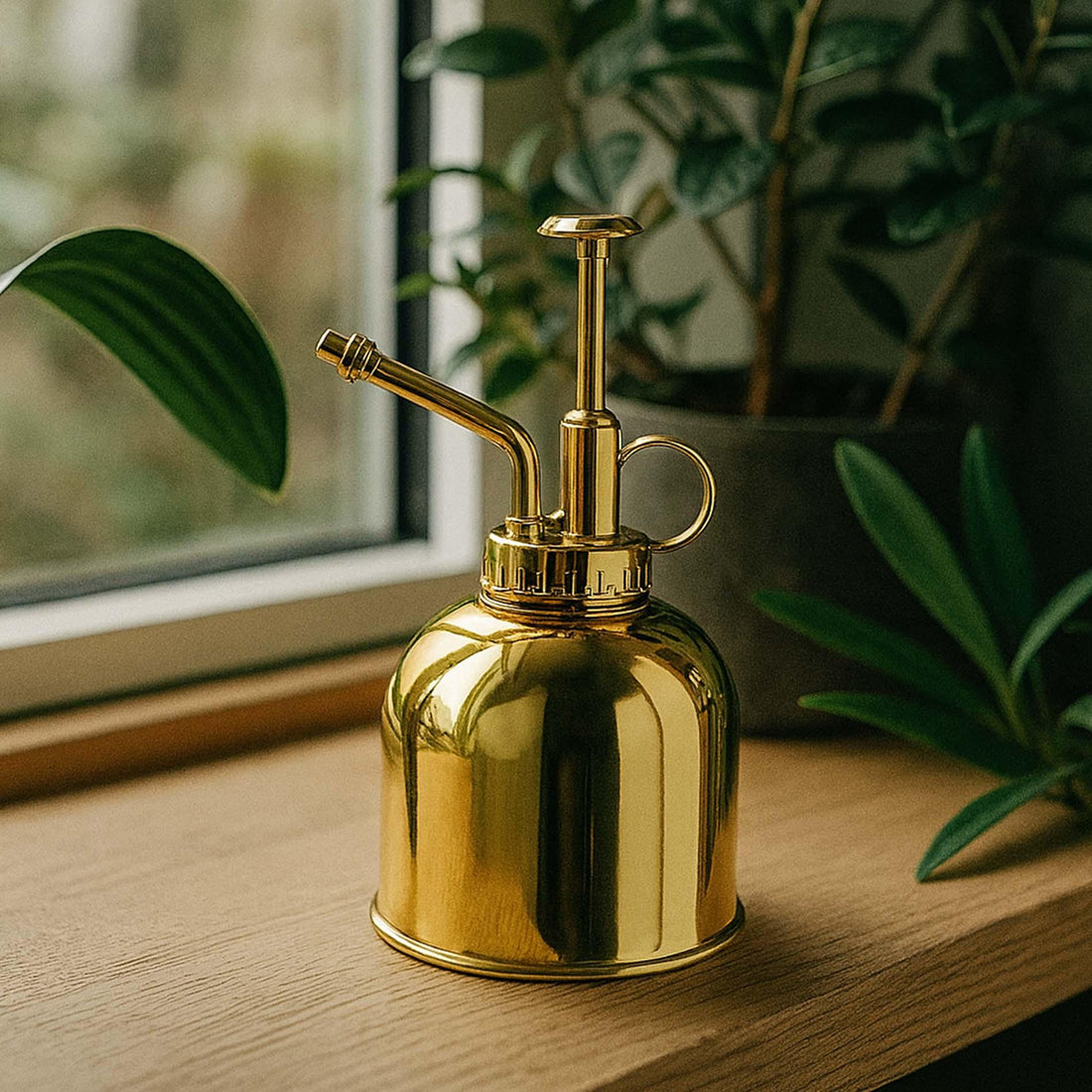 Pflanzensprüher – Edelstahl Gold – 300 ml – Hochwertige Sprühflasche für Zimmerpflanzen