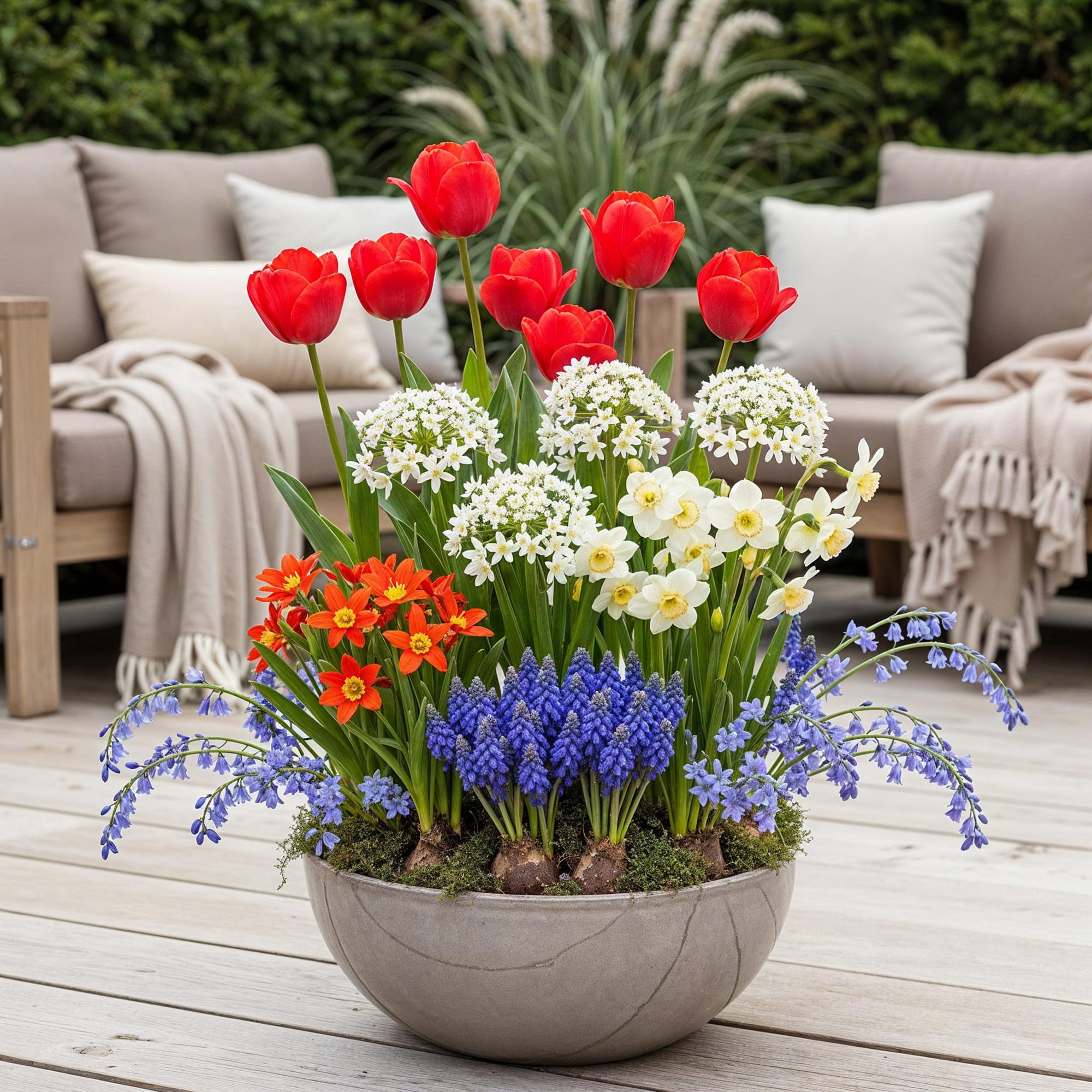 Blumenzwiebeln Bulbs From Holland | 125 Stück Farbenmix – Geschenkverpackung