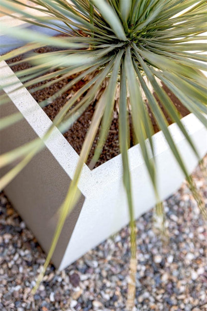 Topf Grigio Cube Antique White - D40 x H40