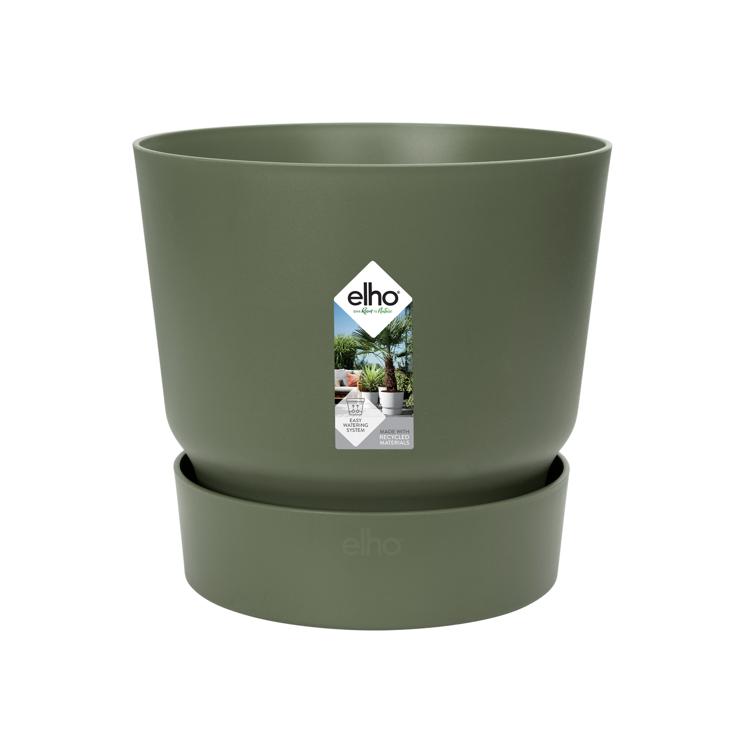 Topf elho Greenville Round grün - D30 x H28