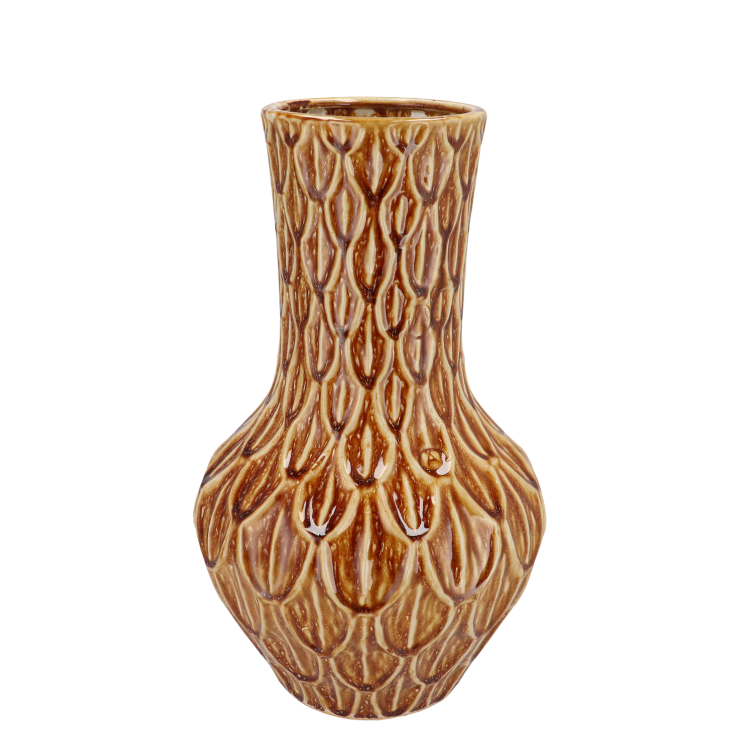 Vase Stein M - H39 W23 - Boa Braun