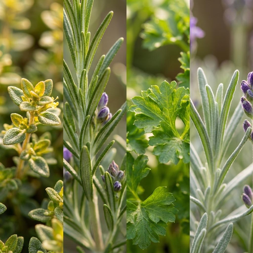 Italienische Kräutermischung - 4 Stück - Ø 12 cm - Höhe: 12-15 cm