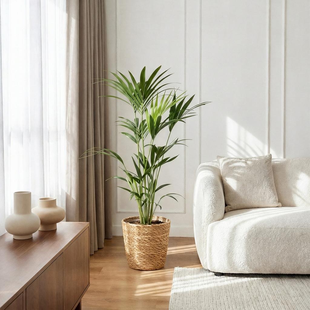 Howea Forsteriana - Kentia-Palme - 1 Pflanze - mit Korb oder Topf - Höhe 120-130cm