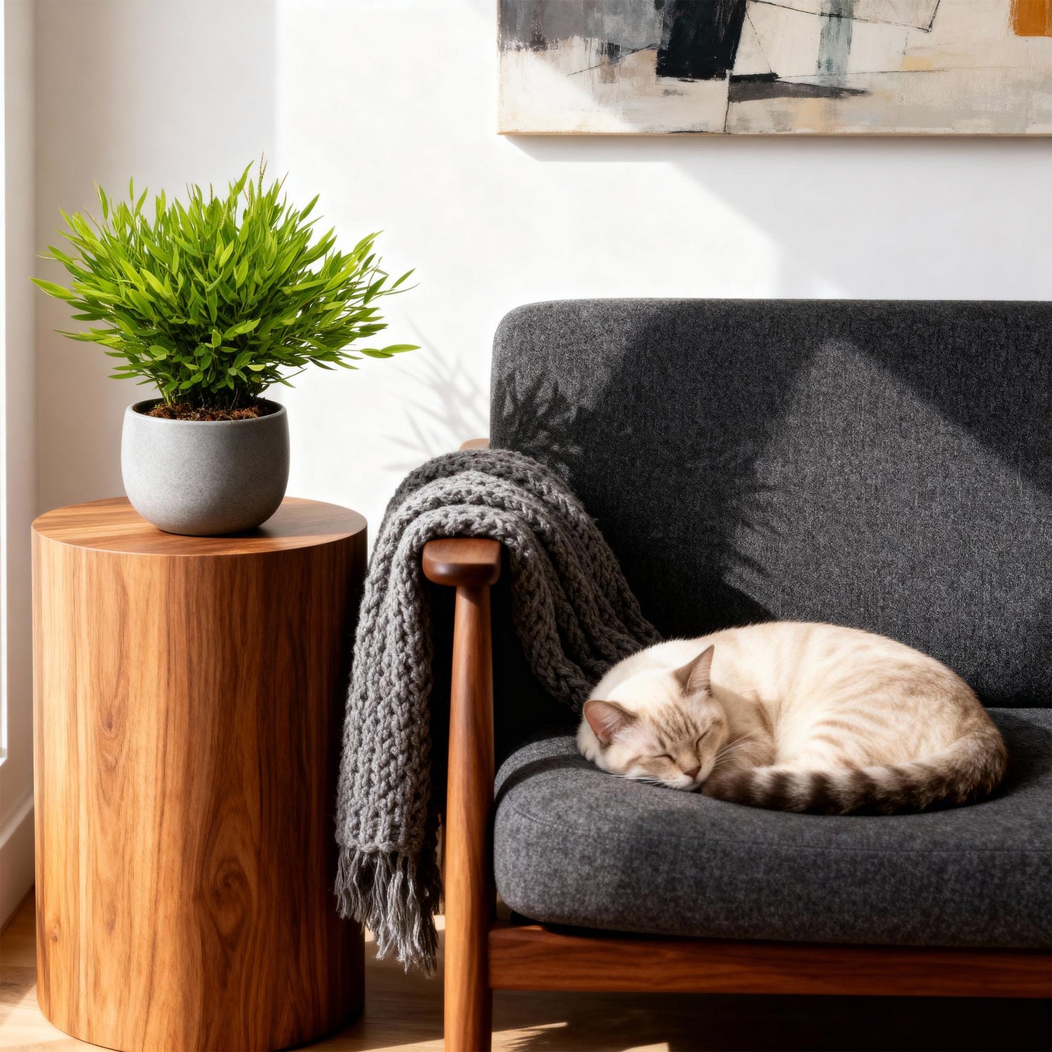 Bamusa Pogonatherum Monica - Bambusgras - 1 Pflanze - Topf 12cm - Höhe 20cm