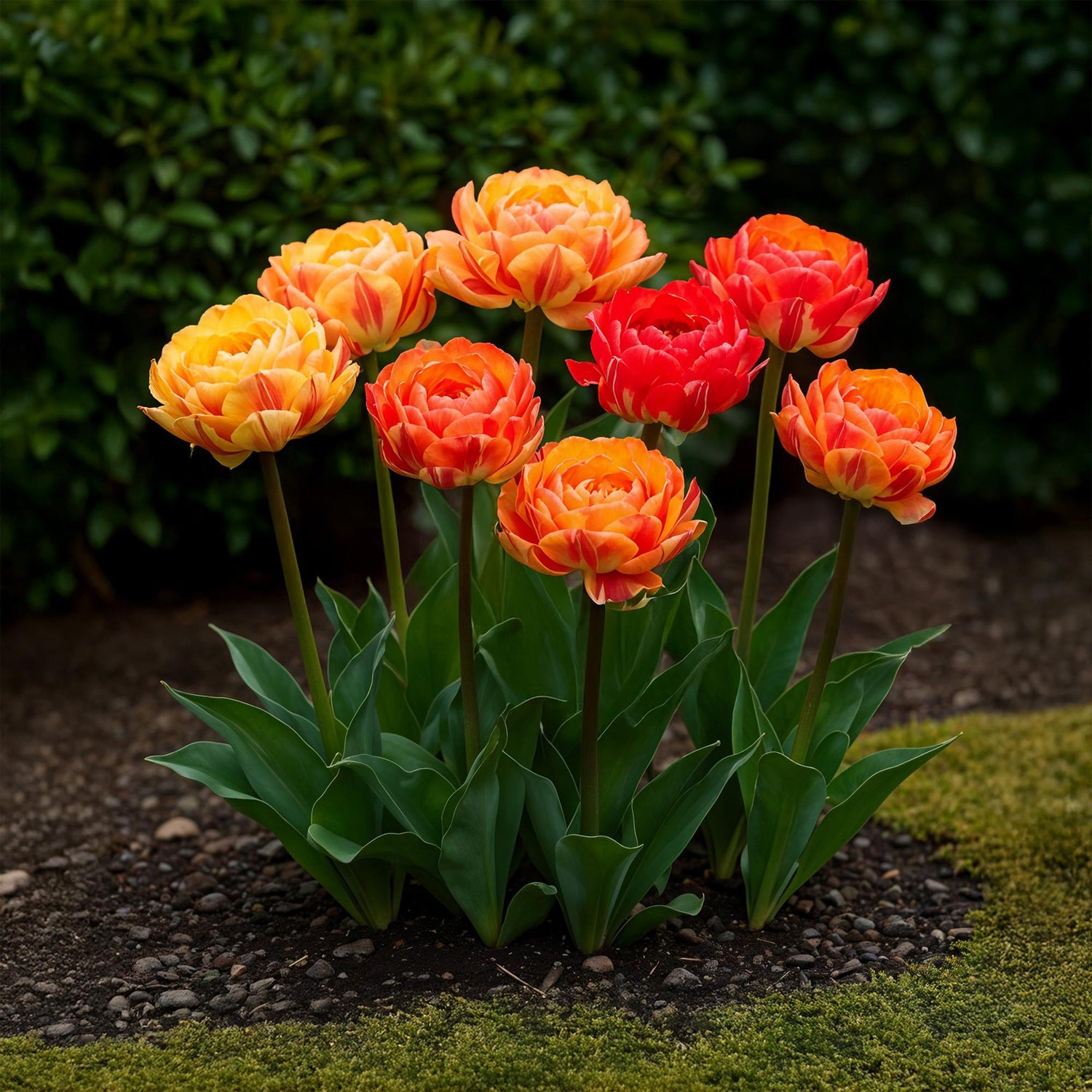 Blumenzwiebeln - Tulp Gudoshnik Double - Doppelblütig - 12 Stück - Zwiebelgröße 11/12 - XXL Pack