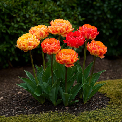 Blumenzwiebeln - Tulp Gudoshnik Double - Doppelblütig - 12 Stück - Zwiebelgröße 11/12 - XXL Pack