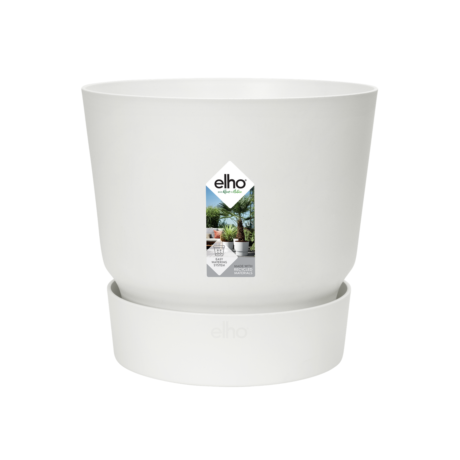 Topf elho Greenville Round weiß - D30 x H28