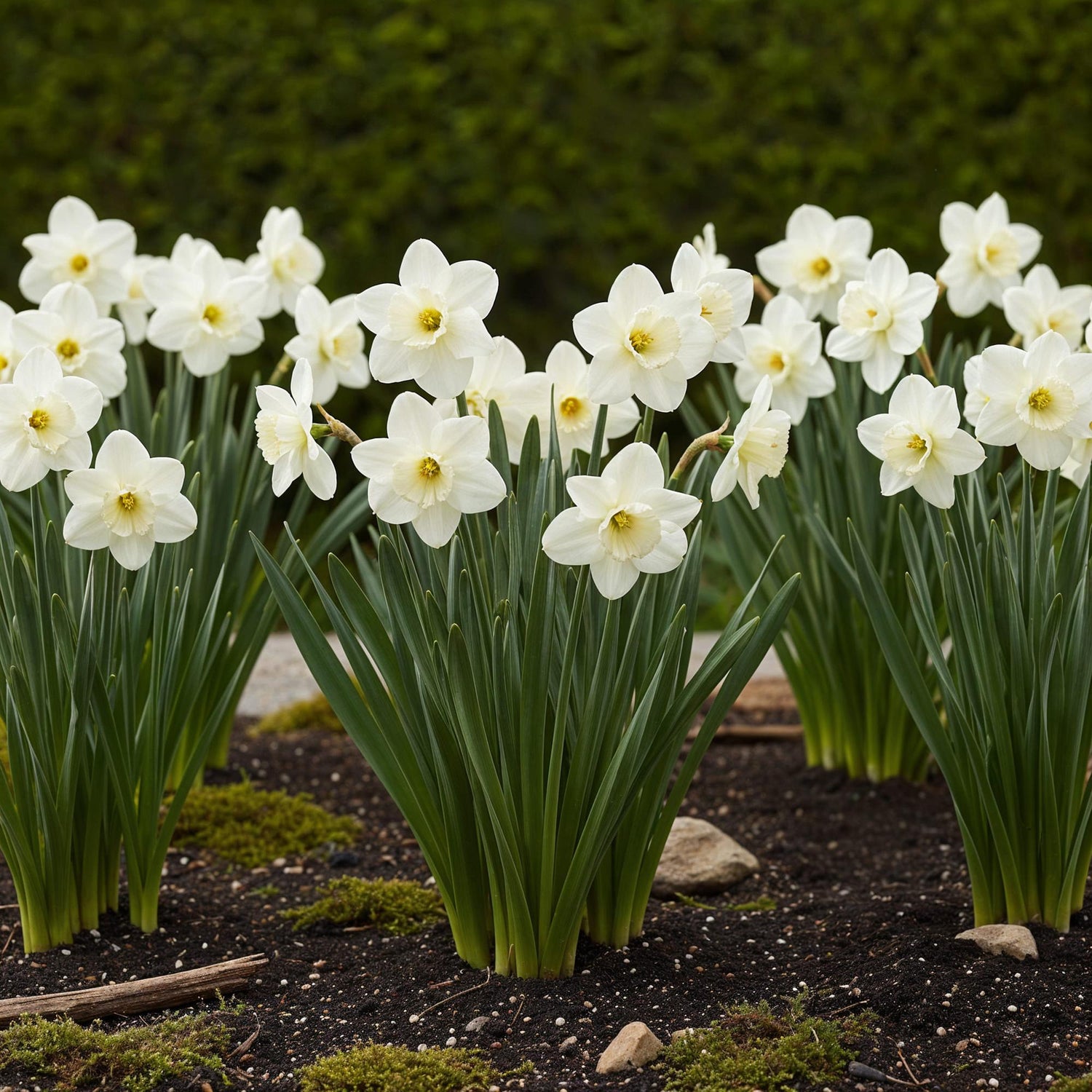 Blumenzwiebeln Narzisse Mount Hood | 15 Stück Weiß – Zwiebelgröße 10/12 – XXL Pack