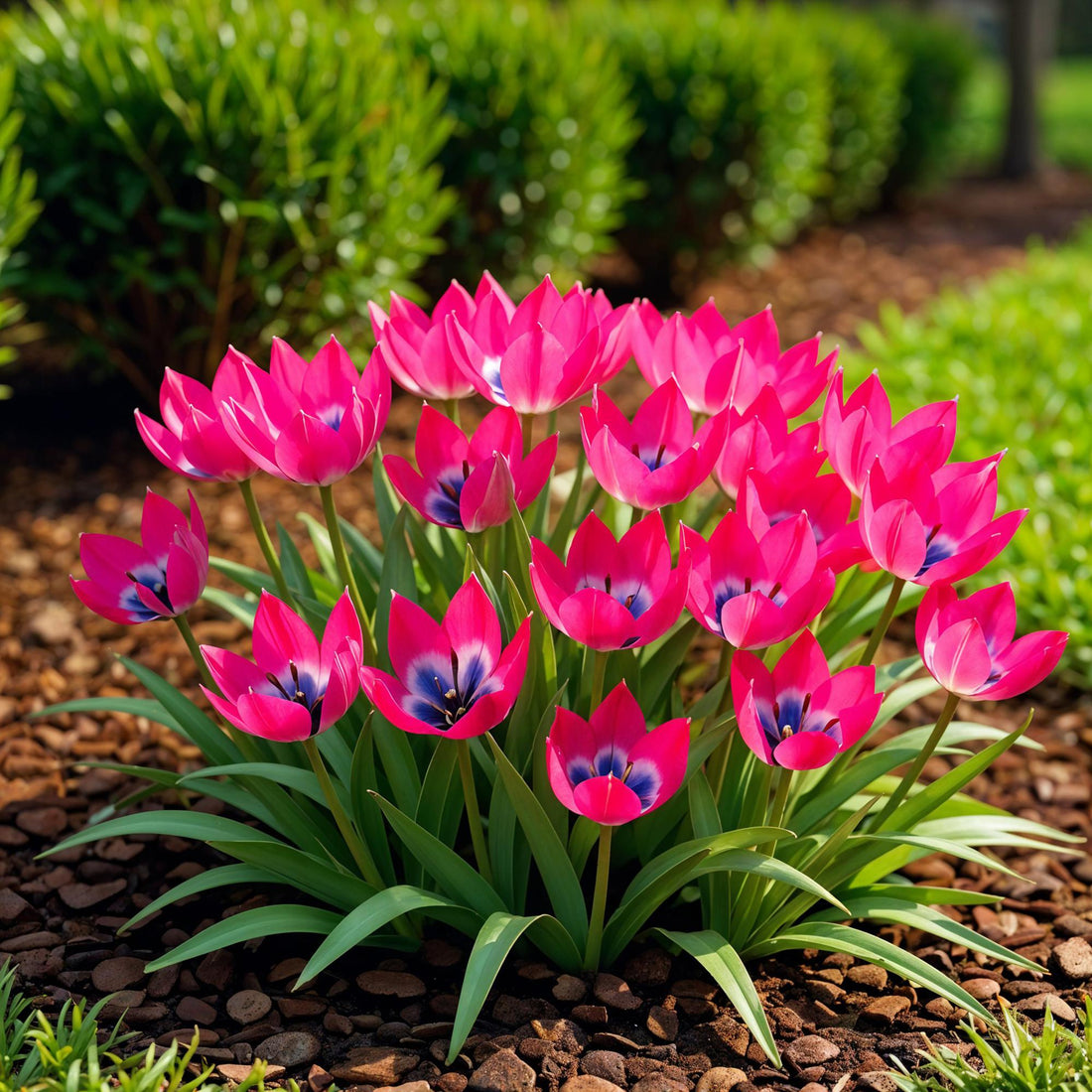 Blumenzwiebeln Tulpe Little Beauty | 25 Stück Dunkelrosa – Zwiebelgröße 6/7 – XXL Pack