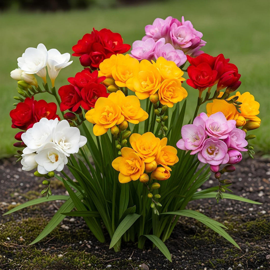 Blumenzwiebeln Freesia Double Mix | 40 Stück Farbenmix – Zwiebelgröße 5/6 – XXL Pack