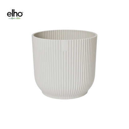 Topf elho Vibes Fold Round weiß - mit Rollen - D35 x H33
