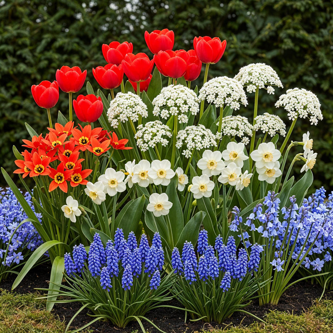 Blumenzwiebeln Bulbs From Holland | 125 Stück Farbenmix – Geschenkverpackung