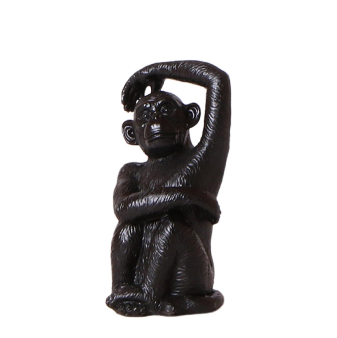 Ornament - Decoration sculpture Sitting Monkey - Black