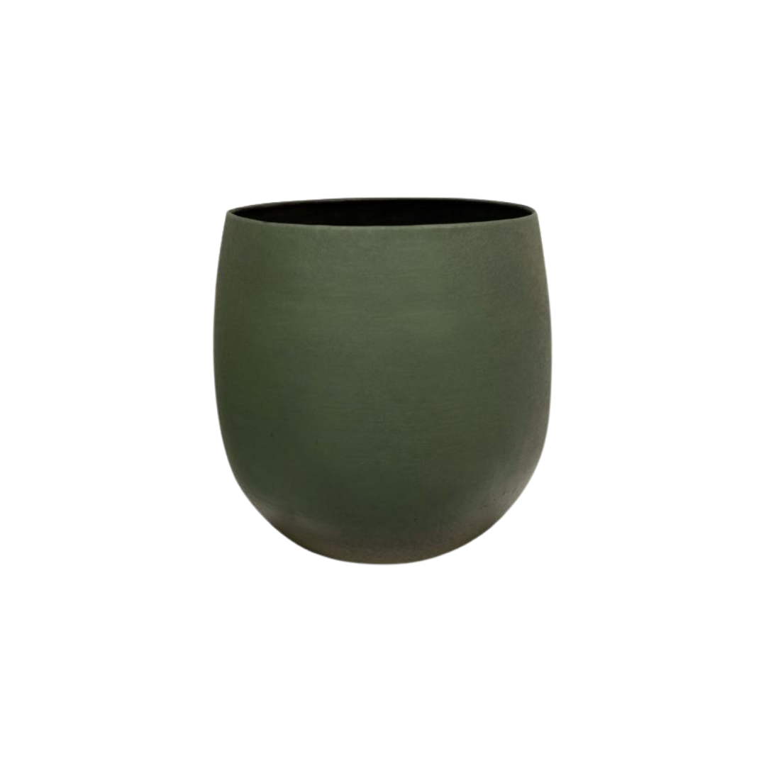 Steintopf mattgrün D20 x H20