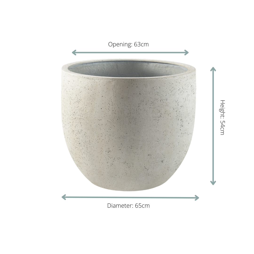 Topf Grigio New Egg Antique White - D65 x H54