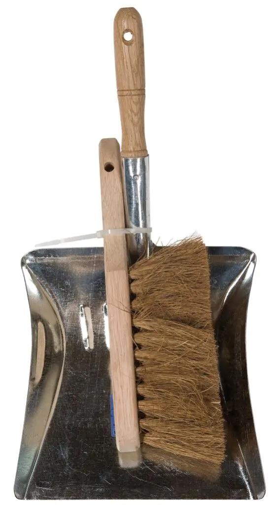 Kehrblech mit Handfeger | Reinigungs-Set für Haus, Balkon &amp; Garten – robust &amp; kompakt