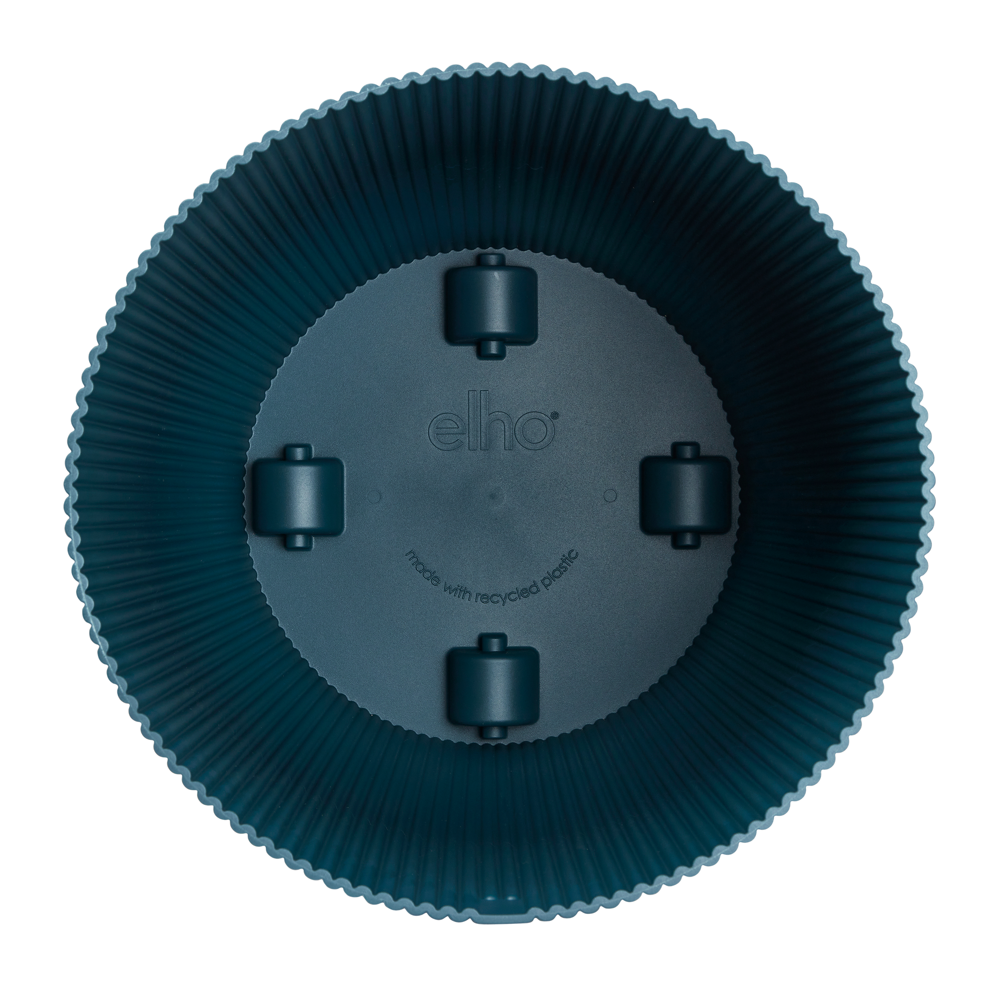 Topf elho Vibes Fold Round blau - mit Rollen - D35 x H33