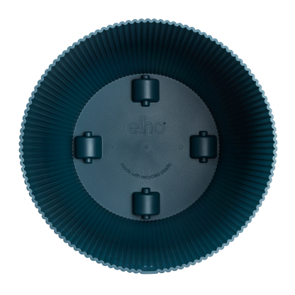Topf elho Vibes Fold Round blau - mit Rollen - D35 x H33