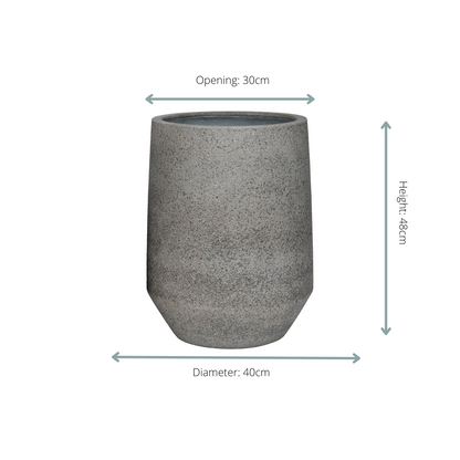 Topf Harith High Dioriet Grey in verschiedenen Größen