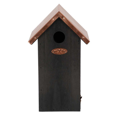 Vogelhaus Kohlmeise Schwarzkupfer | Nistkasten für Meisen – wetterfest &amp; dekorativ