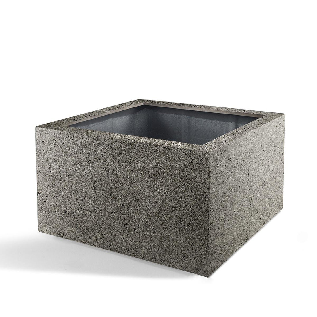 Topf Grigio Low Cube Natural Concrete - D60 x H40