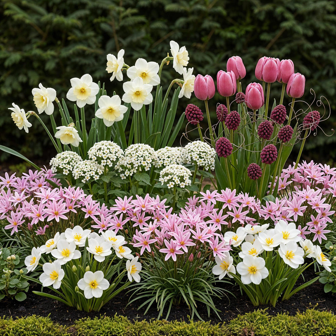 Blumenzwiebeln Bulb Garden Pink Mix | 125 Stück Rosa Blüten – Geschenkverpackung