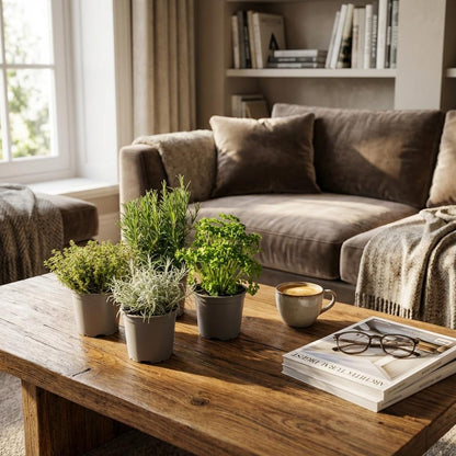 Italienische Kräutermischung - 4 Stück - Ø 12 cm - Höhe: 12-15 cm