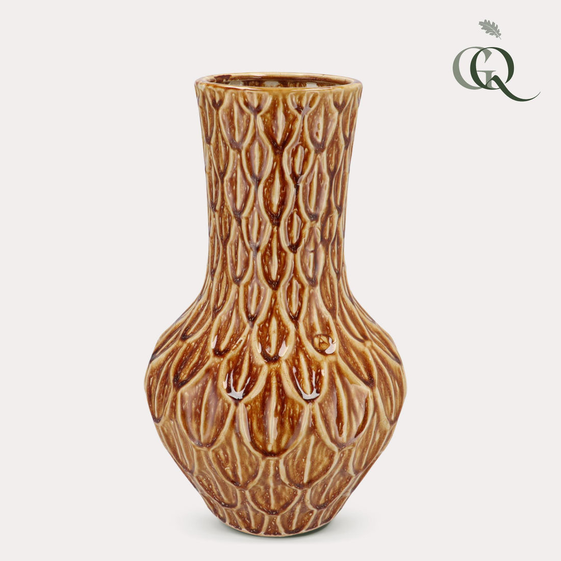 Vase Stein M - H39 W23 - Boa Braun